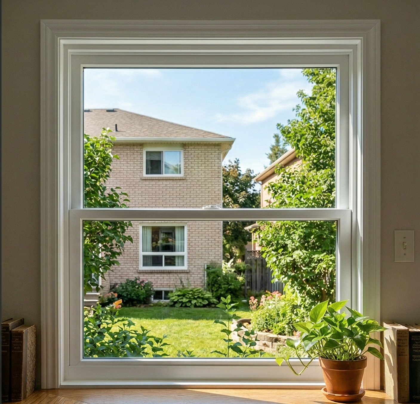 Clean crystal clear window